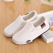 回力童鞋男童春秋新款女童鞋子儿童帆布鞋一脚蹬休闲鞋小白鞋板鞋