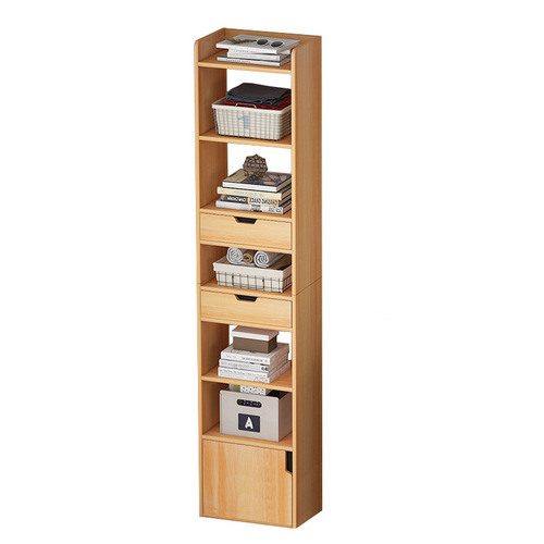 Ultra-narrow corner cabinet space-saving living room sofa side corner cabinet Nordic bedroom sandwich shelf corner storage cabinet