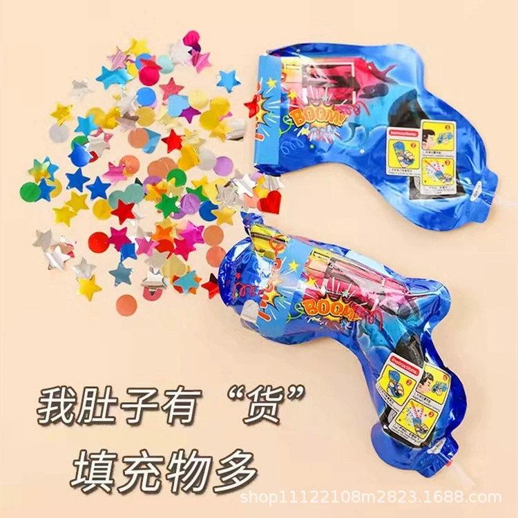 Inflatable fireworks gun handheld Internet celebrity small salute fireworks tube spray tube festival birthday party atmosphere props wholesale