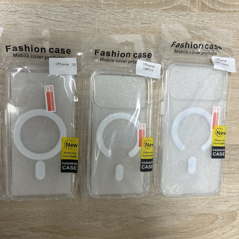 Bagged 18Promax Transparent Apple Phone Case Suitable for Iphone18Pro Anti-Fall Magsafe Magnetic Suction Case 18