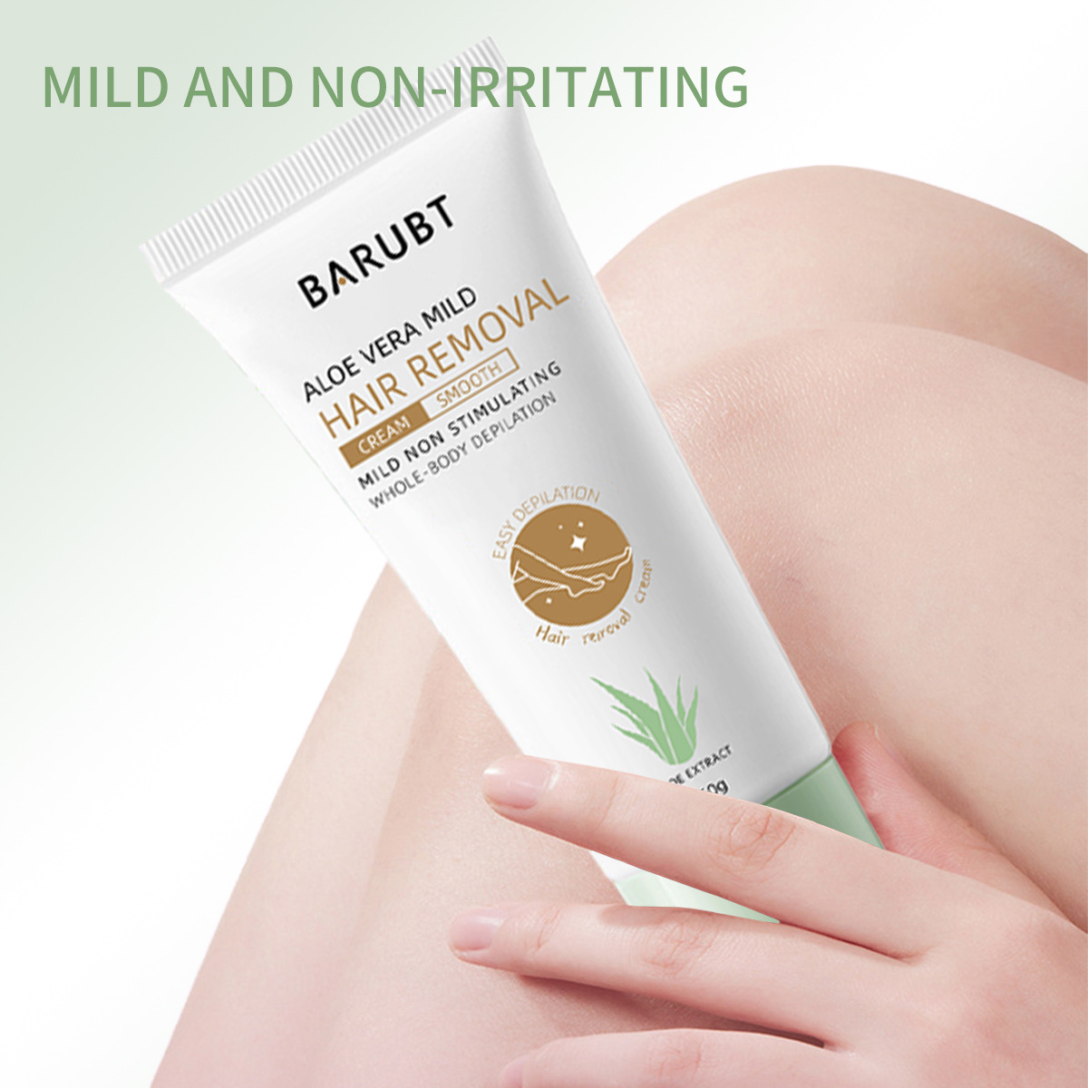 BARUBT Vera Concentrated Cream Anxinjing Pure and Mild Deep Hair Removal without Harming the Skin Aloe Gel_voghion.com