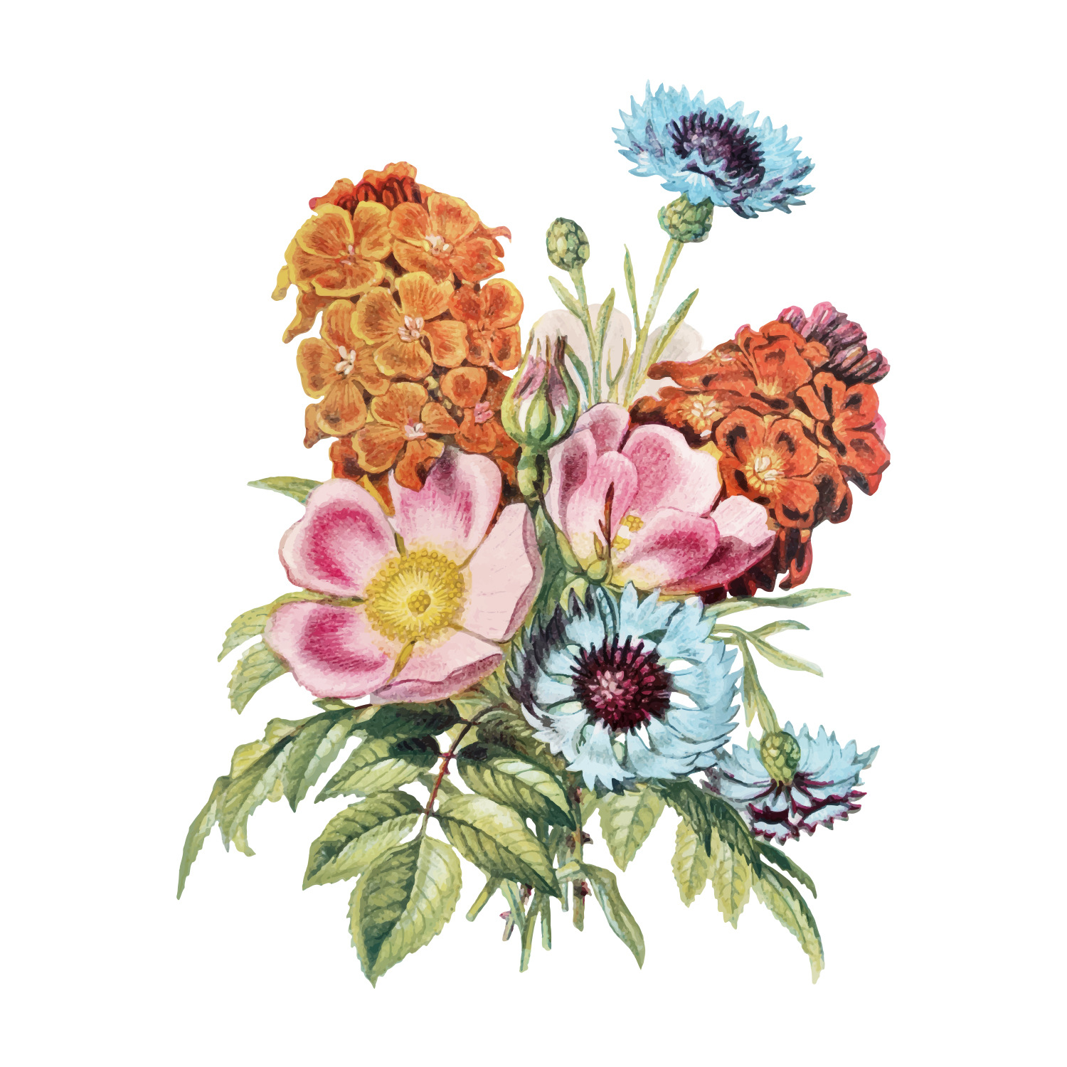 Cross-border Amazon Foreign Trade Flowers Flowers Flower Stickers Decorative Arrangement Bedroom Room Living Room Wall Stickers