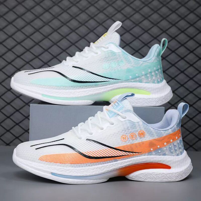 Men's Sports Shoes, Breathable, Casual, Ultra-Light, Ice Silk Mesh Shoes, Summer Versatile Low-Top Soft-Soled Running Shoes, Comfortable