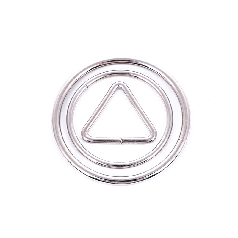 Baja de vestuario accesorios de fijación de hardware anillo de fijación en forma de D día de fijación de fijación cuadrada anillo de fijación de anillo de hierro elíptico semicircular D