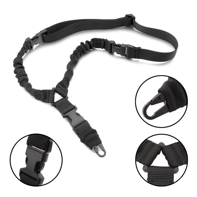 Cruz-Frontera Americana Correa táctica de punto único real CS táctico pistola de cuerda de los ventiladores militares al aire libre crossbody cuerda de seguridad