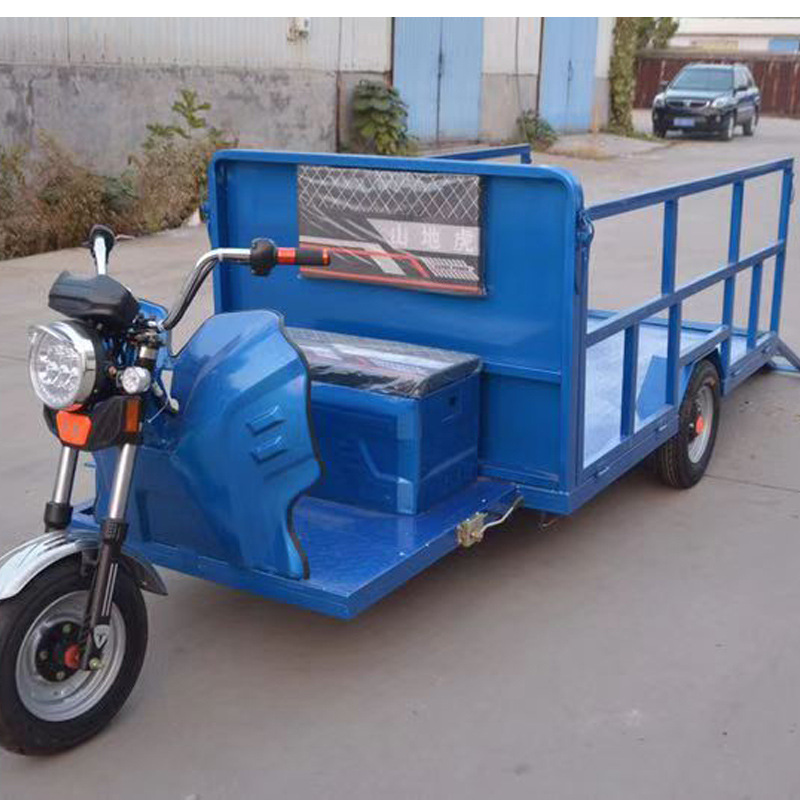 物流周转车厂家手推式电动平板四轮车搬运三轮车操作简单电动搬运