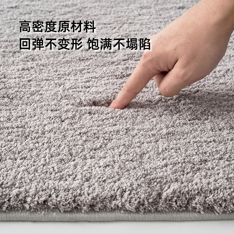 Alfombra de lana para el hogar de fábrica, resistente a las manchas y fácil de cuidar, alfombra para mesa de centro de sala de estar, alfombra para dormitorio con cobertura completa junto a la cama, se puede cortar a medida.