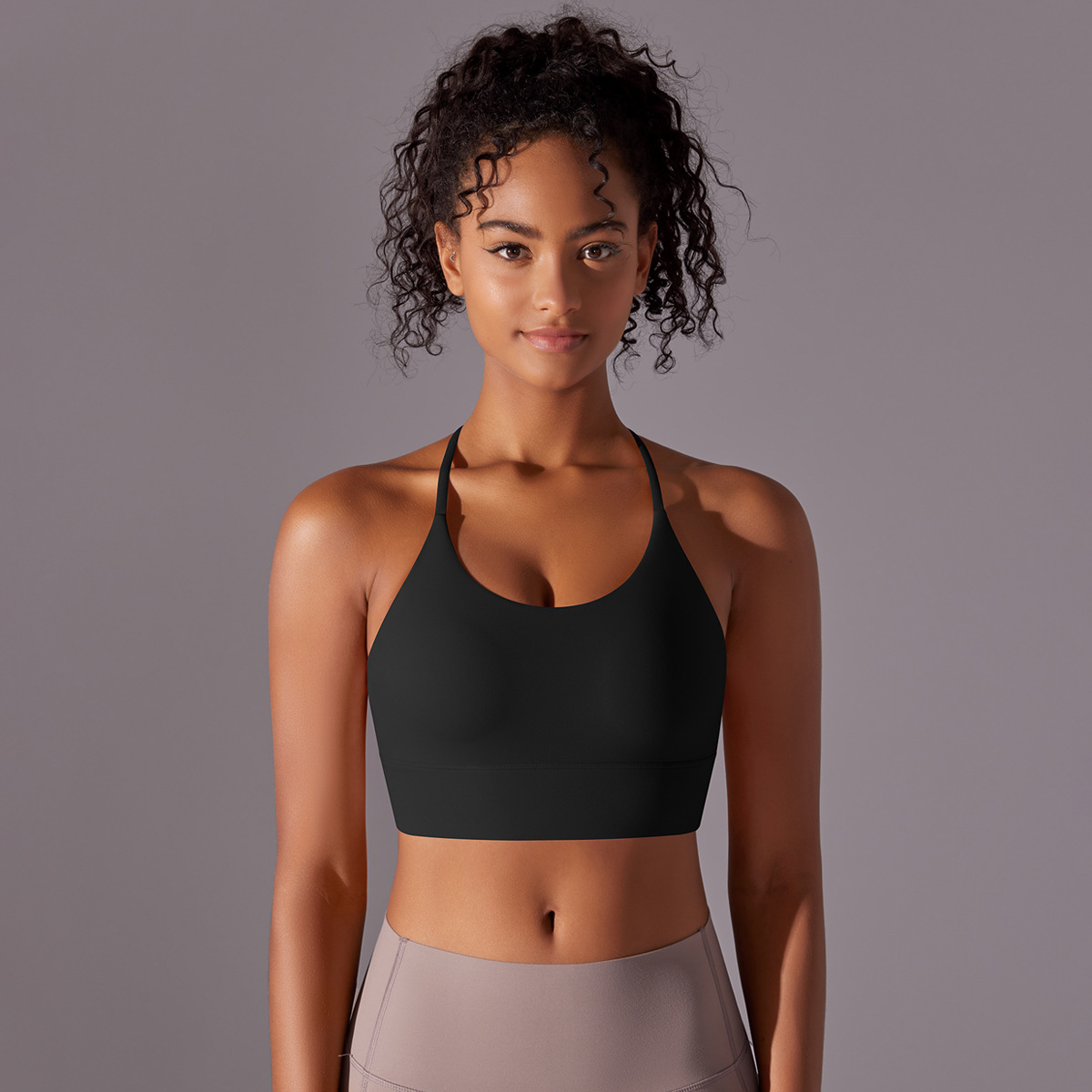 140g Weight Sleeveless Sleeve Length Nylon Fabric Type Short Top Length Halter Crisscross Tank Tops Type Fitness, Yoga, Sports Occasion Halter Neck Neckline Solid Color Pattern Sports Style Sports Solid Color Nylon Halter Neck Active Tops Halter Crisscross Tank 28
