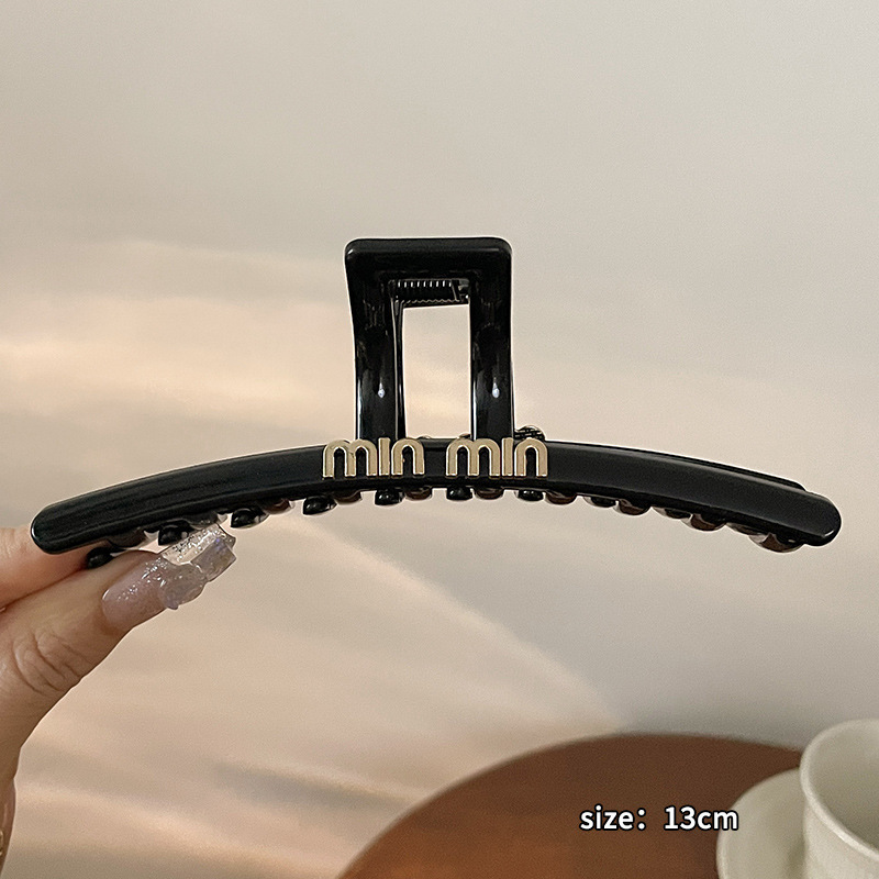 Clip de agarre, gran cantidad de cabello, horquilla esmerilada, horquilla simple, horquilla de tiburón, nuevo y exquisito tocado de alta gama, horquilla femenina