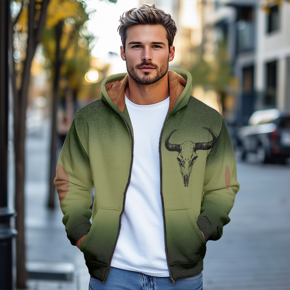 Chaqueta de manga larga de todo fósforo de moda clásica simple, casual diario, cómodo suéter con capucha con cremallera MF12