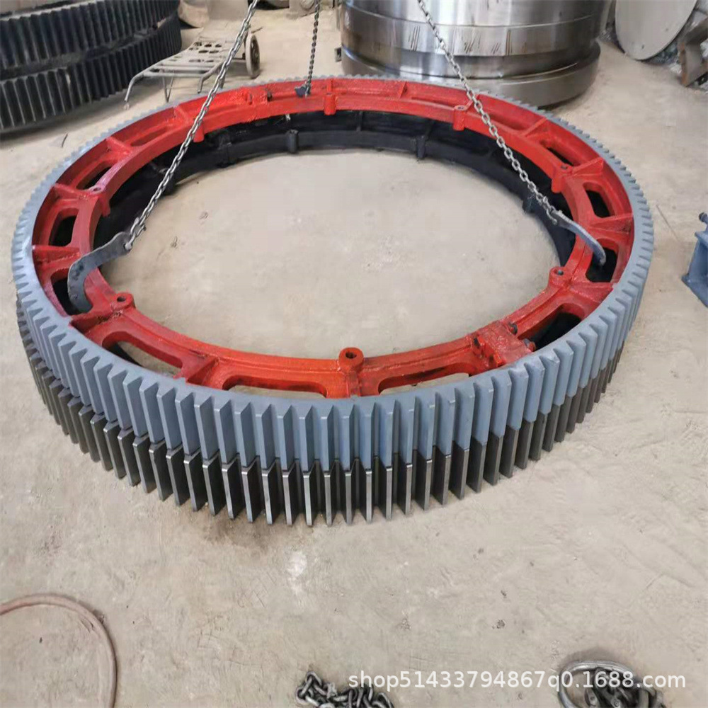 烘干机大齿轮铸钢件，干燥机配件 展鹏机械生产大型铸钢件