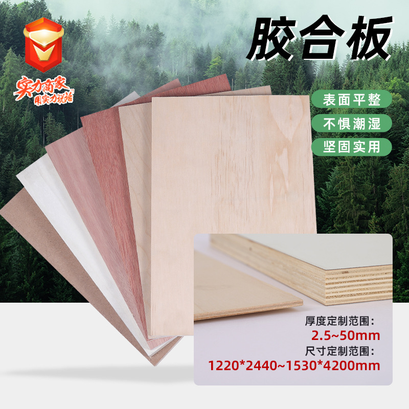 Multi-layer board plywood manufacturers can be pasted with veneer to do paint substrate technology wood furniture board wholesale