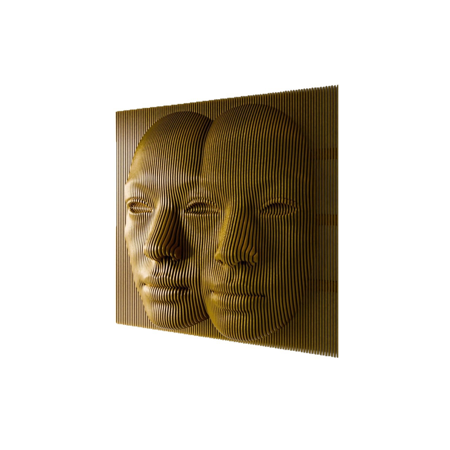 Decoración de Pared Cara de Madera Maciza, Decorativo, para Salón, Dormitorio y Hoteles image 6
