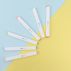 晨光優品熒光筆單頭12色熒光中小學生做筆記標記筆手賬彩色記號筆