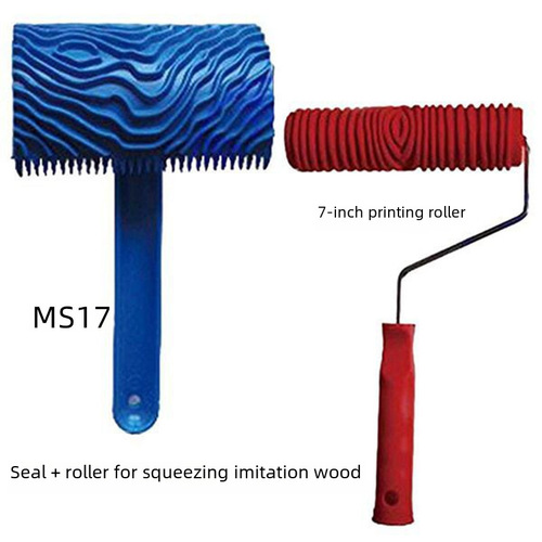 Wood Grain Roller Brush Art Paint Wood Grain Roller Coater Wood Grain Rubber Wood Grain Mold Wall Art Tool