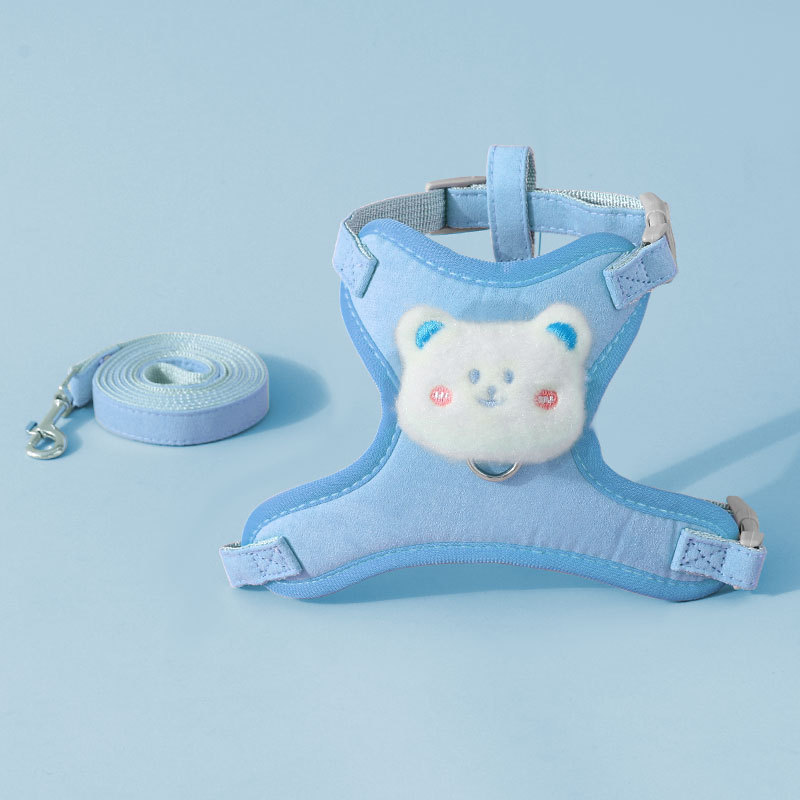 Cuerda de tracción para gatos para evitar que se libere. Correa para el pecho con chaleco para gatos para perros pequeños.