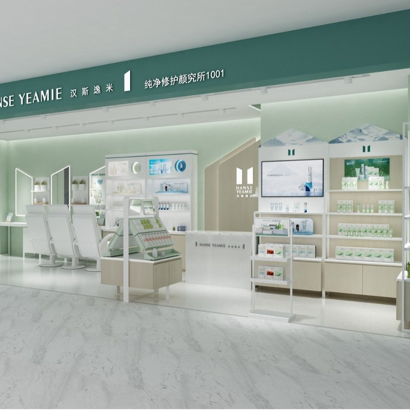 时尚化妆品展柜制作化妆品展柜美容院美甲烤漆柜子彩妆柜工厂直供|undefined