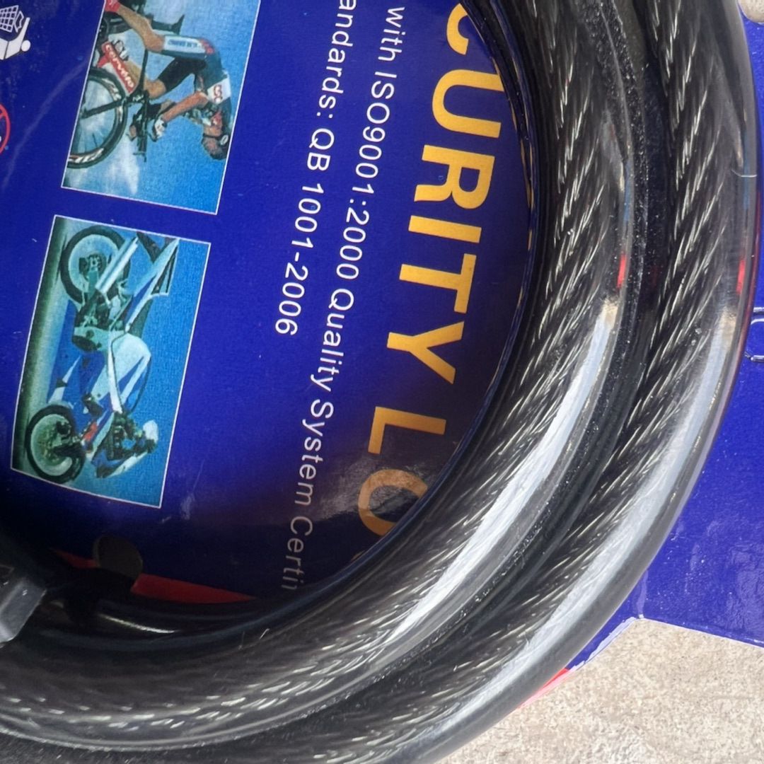 Cerradura de la bicicleta antirrobo contraseña bloqueo bicicleta de montaña portátil cerradura del coche batería cerradura del coche eléctrico Contraseña de cuatro dígitos image 4
