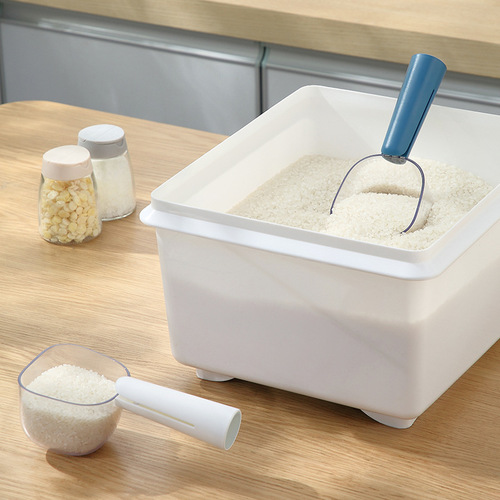 Selected original multi-functional rice scooping spoon, transparent graduated measuring spoon, kitchen flour shovel handle, pet spoon, miscellaneous grain spoon