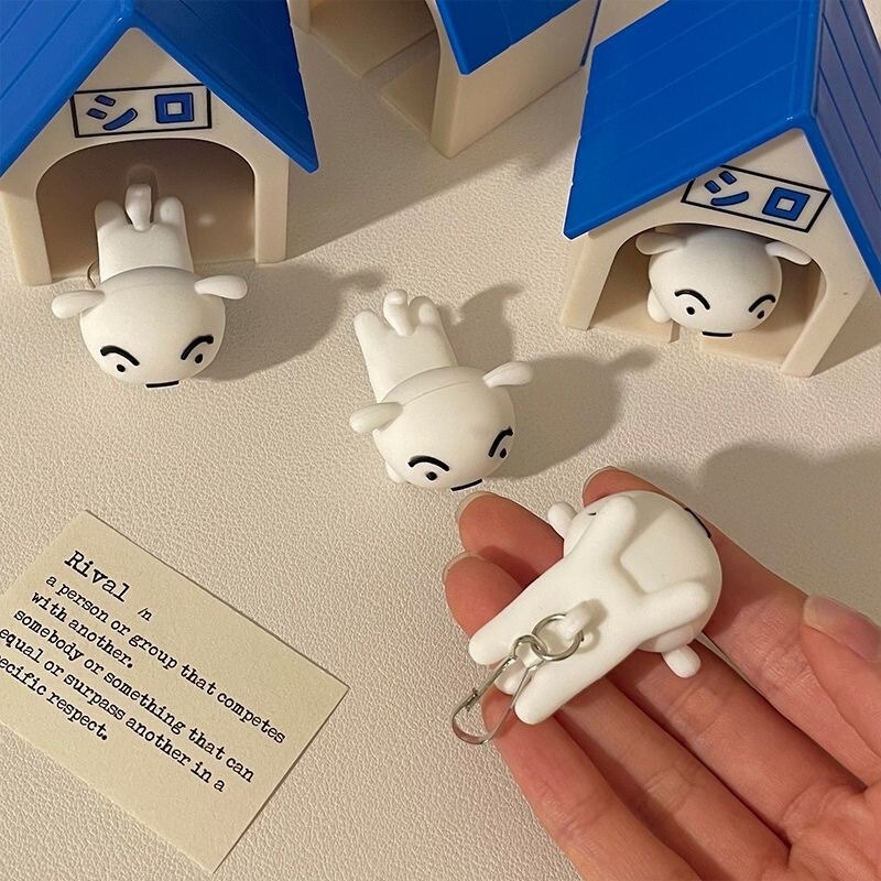 小白回家钥匙扣蜡笔小新钥匙挂架蜡笔小新钥匙挂件小屋子钥匙防丢|undefined
