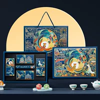 Упаковочная коробка Mooncake, подарочная коробка, пустая коробка, 6 шт., 8 шт., подарочная коробка на фестиваль середины осени, высококачественный китайский стиль, национальный тренд, логотип, оптовая продажа