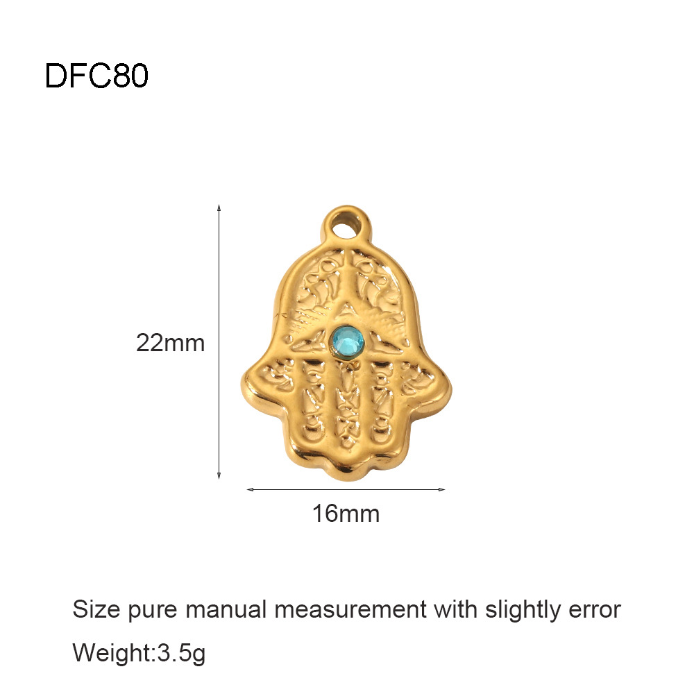 3g Weight 0.03µm-0.05µm Gold Plating Thickness PVD Coated Gold Plating Process Pendant Jewelry Making Type 15*12mm, 20mm, 24*14mm Jewelry Making Size 18K Real Gold Plated Plating Material 1 Piece Quantity 304 Stainless Steel Material Geometric, Palm, Eye Pattern Casual, Simple Style, Streetwear Style Plating, Inlay Craft 1 Piece 15*12mm 20mm 24*14mm 304 Stainless Steel Geometric Pendant 13
