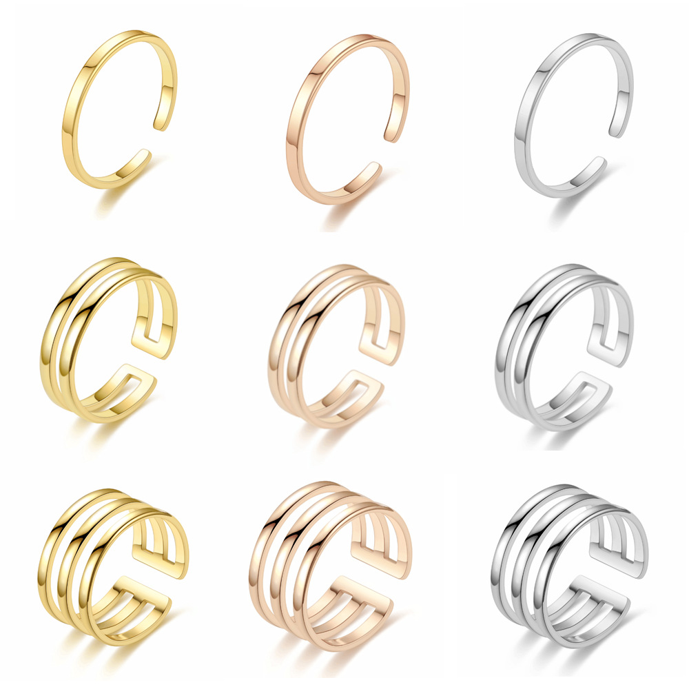 7g Weight Vacuum Plating Gold Plating Process 18K Gold Plated Plating Material Wholesale Jewelry Retro Geometric Titanium Steel 18K Gold Plated Plating