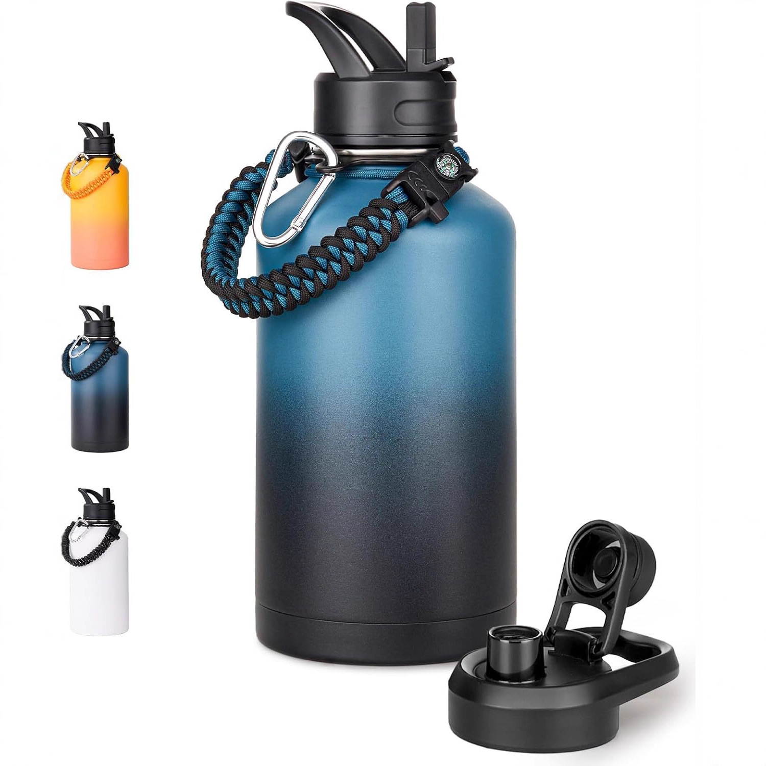 Gourde isotherme en acier inoxydable de grande capacité (1,9 L) - Qualité supérieure - Offre spéciale_voghion.com