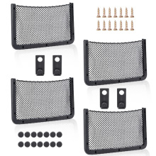 汽车用品储物网兜杂物收纳袋中大巴改装房车客车礼堂座椅置物网兜