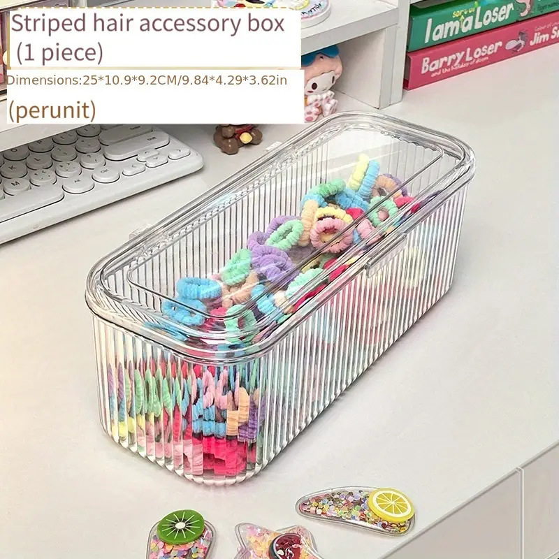 Caja de almacenamiento de soplo de polvo de acrílico Tocador de escritorio Cepillo de maquillaje Lápiz labial Caja de polvo Cojín de aire Caja de almacenamiento de huevos de belleza