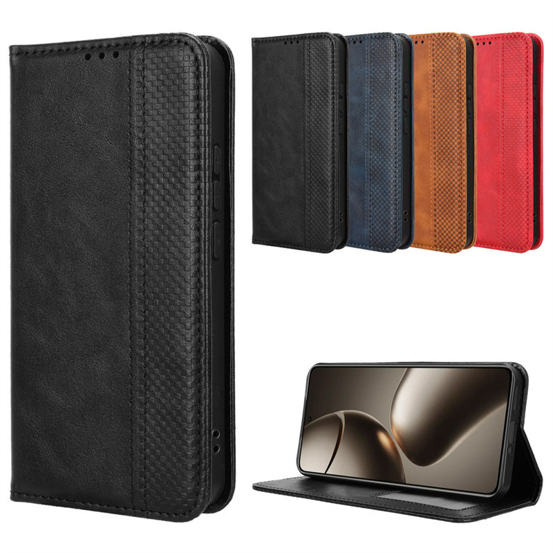 适用小米15T手机壳插卡Xiaomi 15T Pro手机皮套磁吸翻盖复古纹壳|undefined