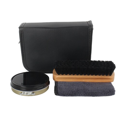Shoe polish set, leather care set, genuine leather conditioner, black shoe brush set, shoe polish, shoe brush