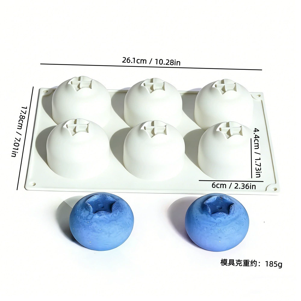 Silicone mousse mold Italy, white 21×21×4 cm, food-grade flexible baking tray