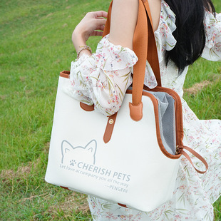 Cross-border Cat Bag Outgoing Portable Pet Dog Cat Bag Large Capacity Waterproof Universal Cat and Dog Bag Pet Supplies