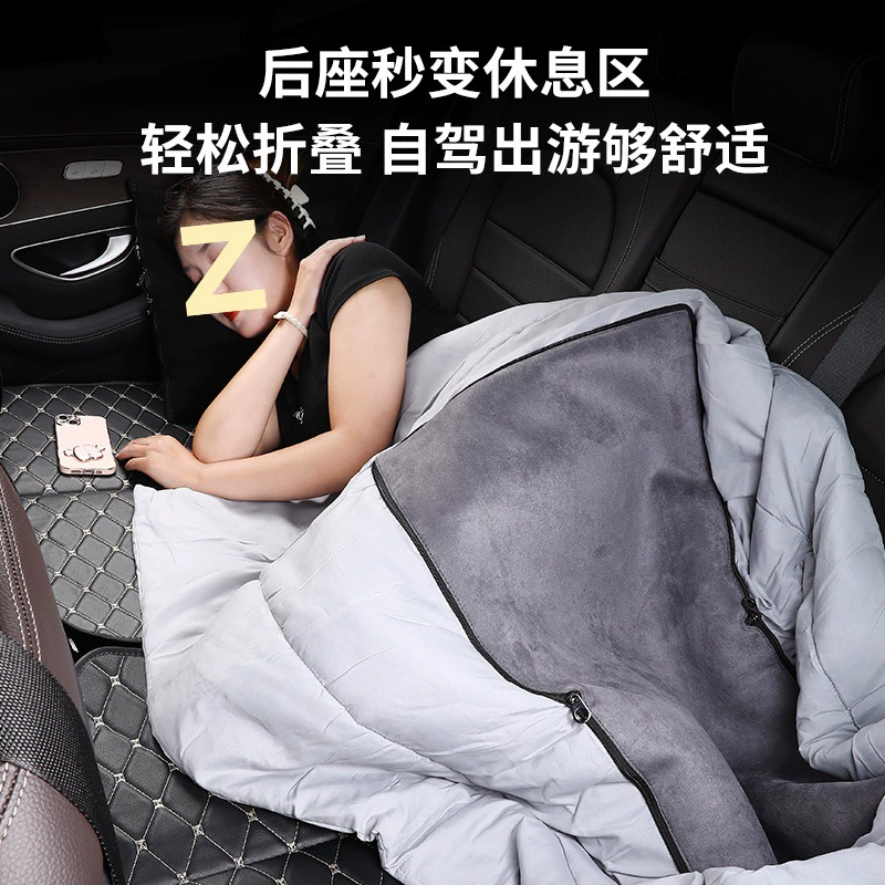 Foldable handheld children's inflatable mattress for traveling