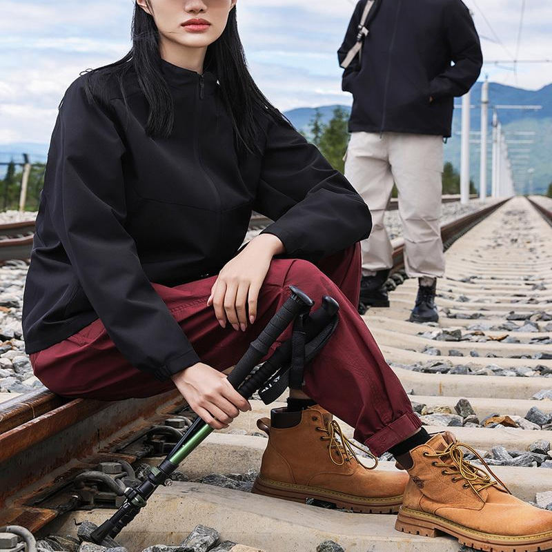 Autumn and Winter Soft Shell Stand-Up Collar Jacket Corporate Group down Cotton Workwear Outdoor Windproof Workwear Jacket Printed with Logo