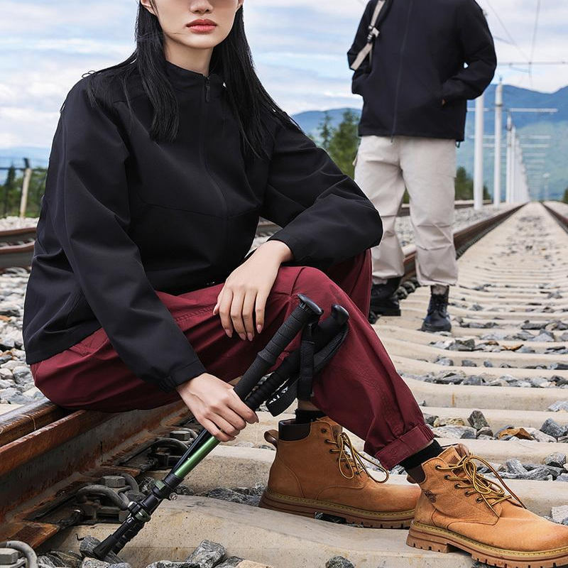 Autumn and Winter Soft Shell Stand-Up Collar Jacket Corporate Group down Cotton Workwear Outdoor Windproof Workwear Jacket Printed with Logo