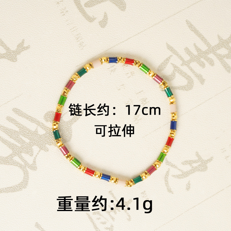 No desvanecerse durante mucho tiempo arena oro colorido zircon pulsera flash de verano temperamento ligero de lujo de alta calidad joyería al por mayor