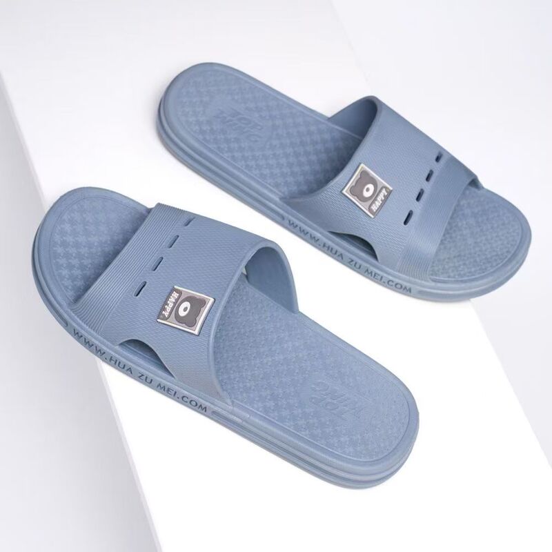 Summer Classic Slippers for Men's Bathroom Bathing Home Lightweight Wear-Resistant Indoor Non-Slip Home Men's Hard Bottom Adult