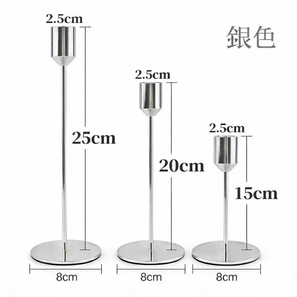 Candelaria de estilo nórdico simple dorado candelabros de hierro forjado mesa de comedor taza de velas romántica decoración de cena a la luz de velas