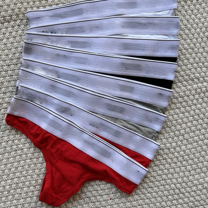 Red thong for the zodiac year, popular on AliExpress, cotton seamless low-rise sexy women's T-back triangle panties, trendy brand