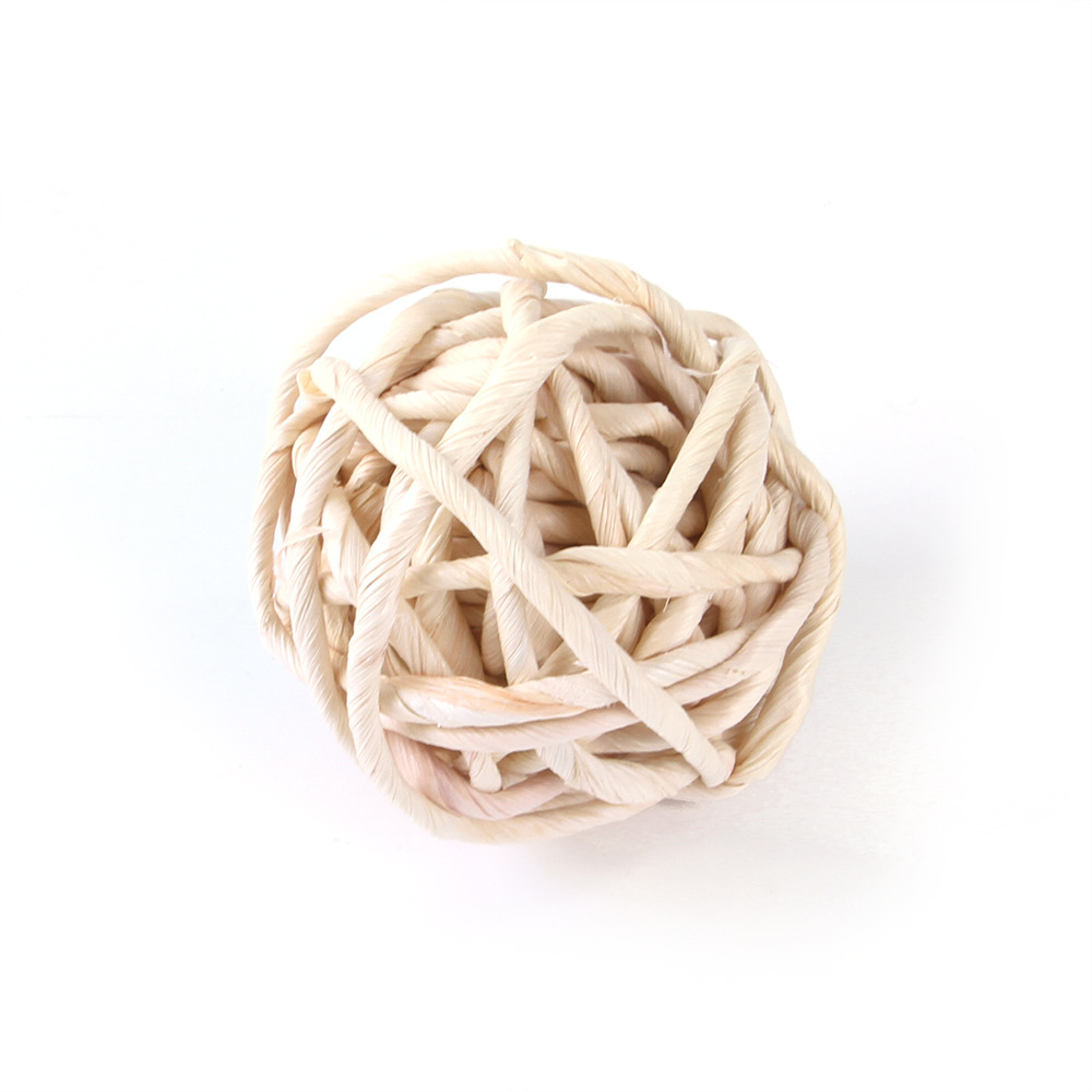 80g Weight Wood, Grass Material Geometric Pattern All Seasons Season Simple Style Style New Pet Hamster Rabbit Totoro Toy Aquatic Plant Weave Play Molar Toy 4