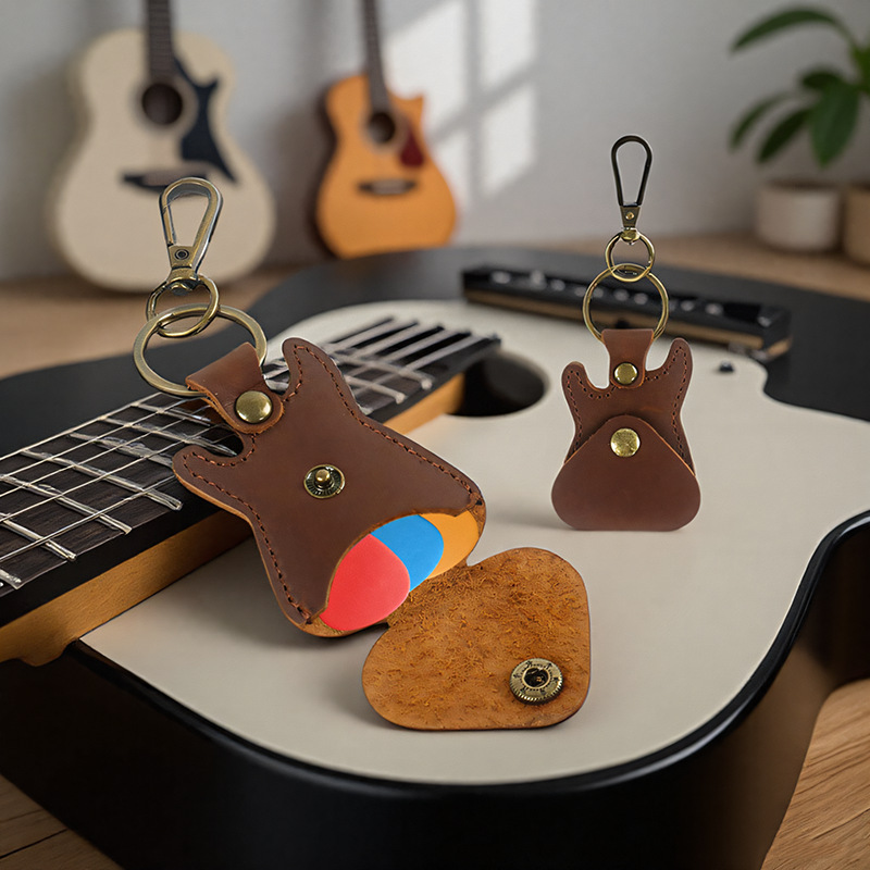 Amazon Musician Leather Guitar Pick Bag Electric Guitar Pick Anti-Lost Bag Keychain Hanging Bag Pick Bag Pendant Amazon Musician Leather Guitar Pick Bag Electric Guitar Pick Anti-Lost Bag Keychain Hanging Bag Pick Bag Pendant