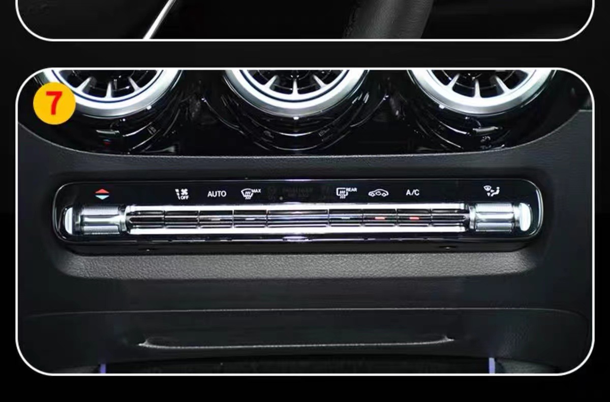 Suitable for 20-24 Mercedes-Benz GLA models: center console, gear shift, and interior trim film; GLA car stickers; screen and paint surface transparent TPU protective film