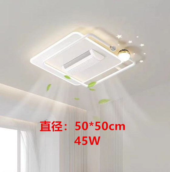 Luz de ventilador sin hoja para la sala de estar en 2024 nueva lámpara de techo actualizada de tres generaciones de lámparas de ventilador invisibles de rodillos