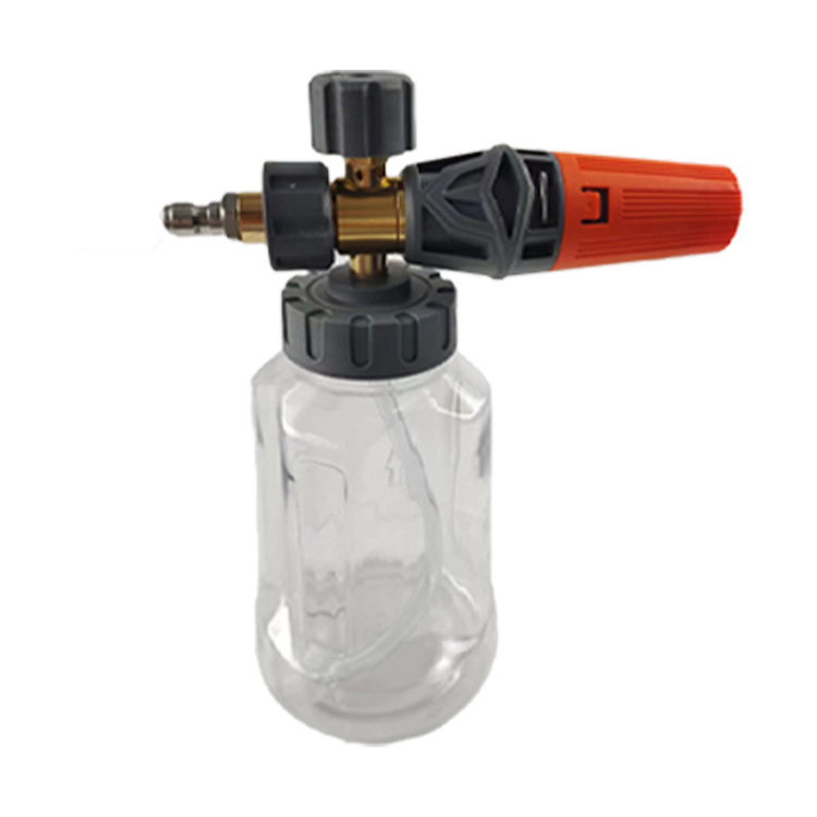 투명한 검은 오렌지 거품 냄비