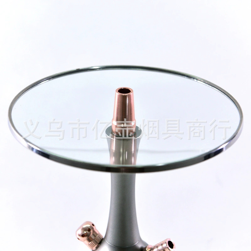 厂家直供大小号水烟壶 透明玻璃盘配件水烟壶套装 shisha hookah