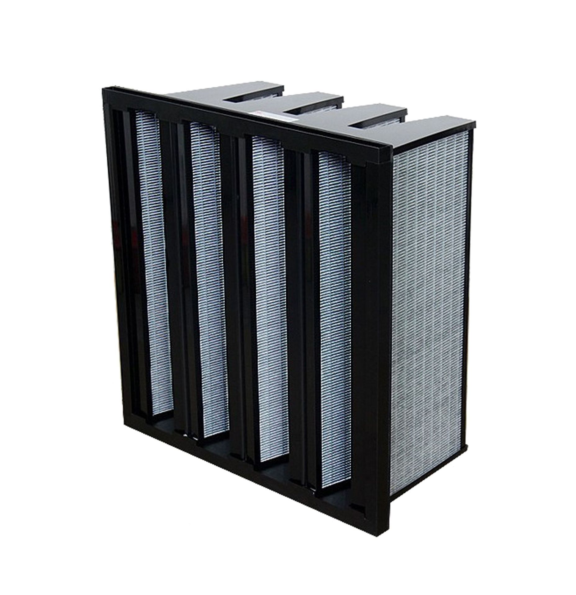 厂家供应 活性炭V型过滤器 活性炭颗粒空气过滤器 活性炭空气滤网