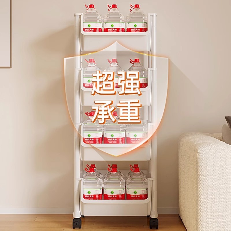书包置物架落地多层可移动小推车收纳架桌下放书本神器家用小书柜|undefined