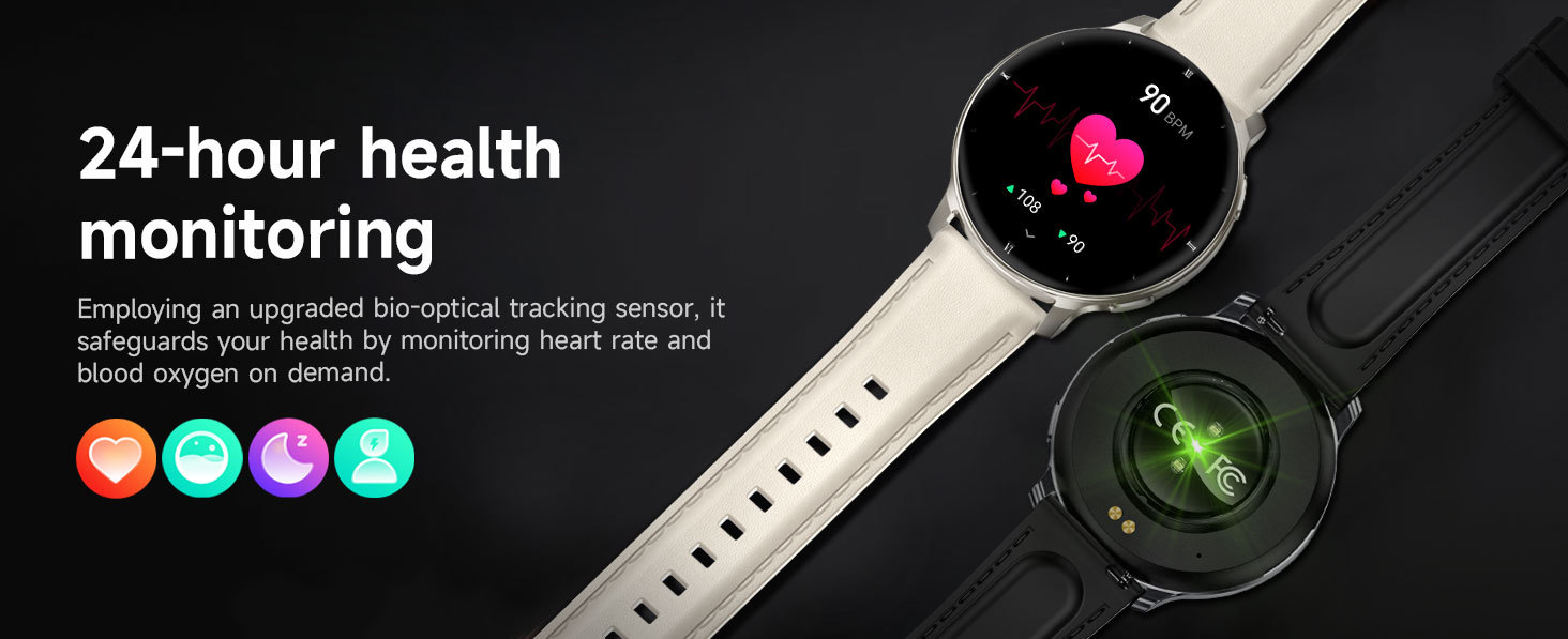 Smartwatch con schermo amoled rotondo chiamate bluetooth e salute_voghion.com